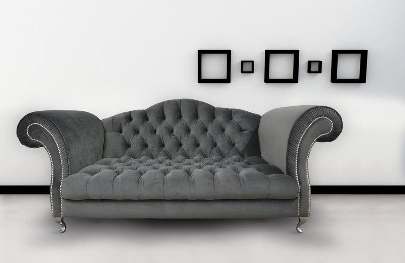 Chesterfield Sofa Polster Designer Couchen Sofas Garnitur Textil Stoff