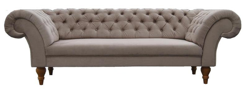 Chesterfield Textil Sofa Couch Stoff Sofagarnitur Made in EU KLEOPATRA