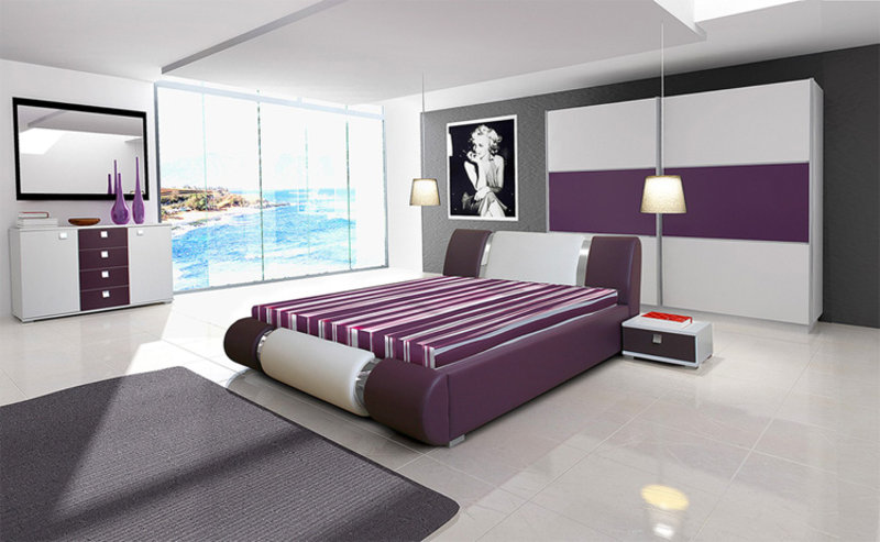 Wasserbett inkl. Wasserbettheizung, Bett Lederbett Doppelbett Riva 2 / Riva 3