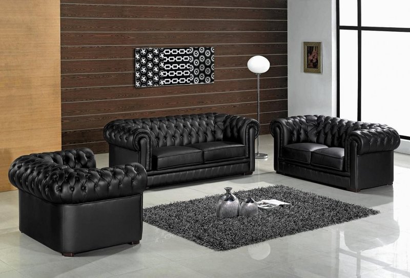 Chesterfield Sofa 3+2+1 SITZER Polster Designer Sofas Garnitur Couch