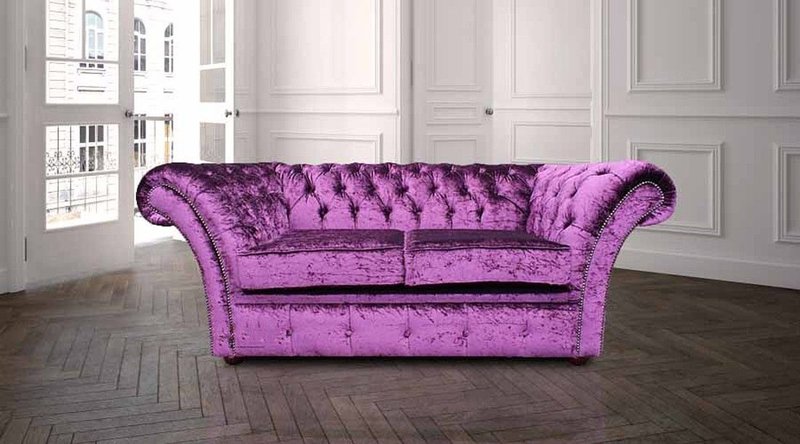 Chesterfield Design Luxus Polster Sofa Couch Sitz Garnitur Leder Textil