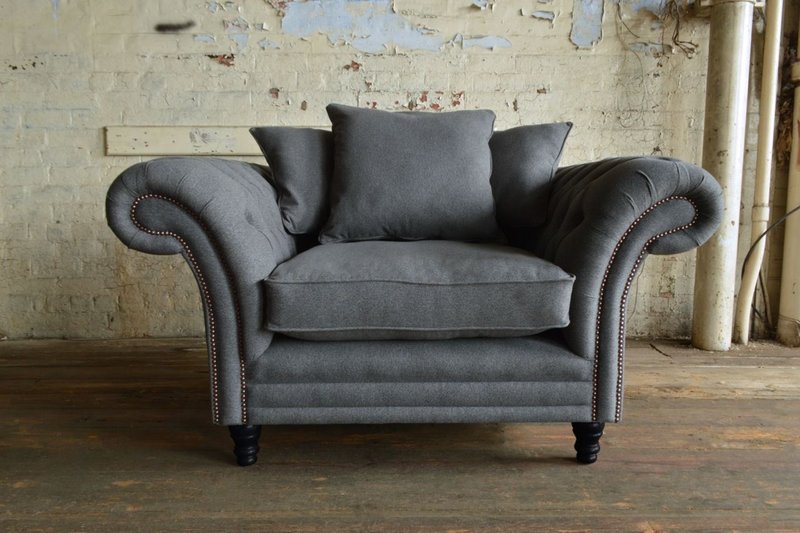 Chesterfield Sessel Fernseh Design Polster Sofa Couch Sofas 1 Sitzer