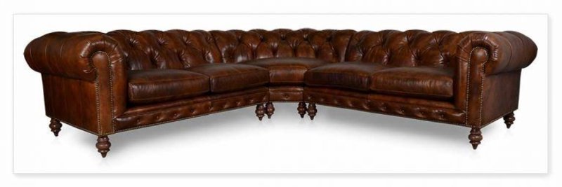 Chesterfield Ecksofa Sofa Couch Ledersofa Polster Eck Couch Garnitur