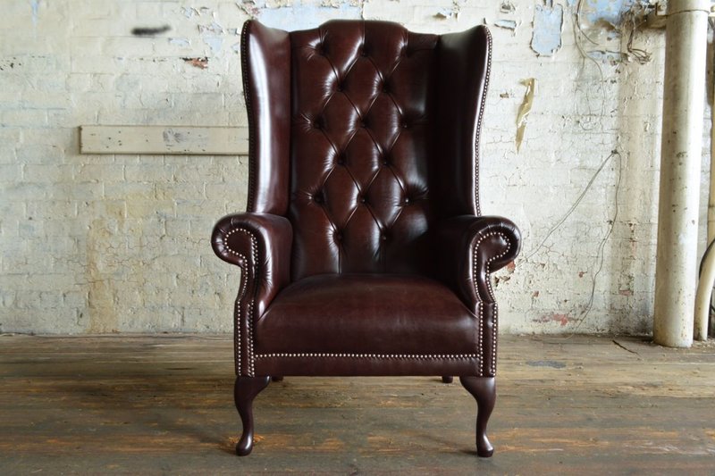 Ohrensessel Sessel Fernseh Design Polster Sofa Couch Chesterfield