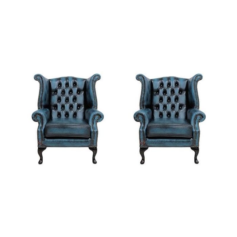 Ohrensessel Couch Ledersofa Textil Sofa Polster Fernseh Sessel Garnitur