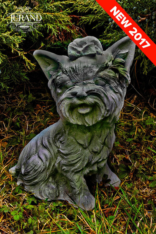 Gartenfigur Hund Steinfigur Figur Skulptur Steinguss Frostfrei Figuren Tier