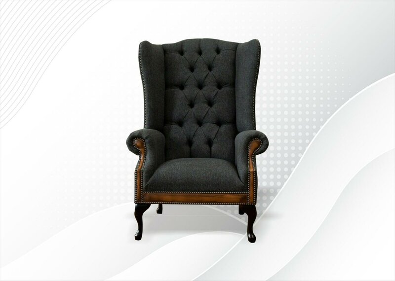 Stuhl 1x Wohnzimmer Polsterstuhl Fernseh Lounge Textil Sitz Sessel