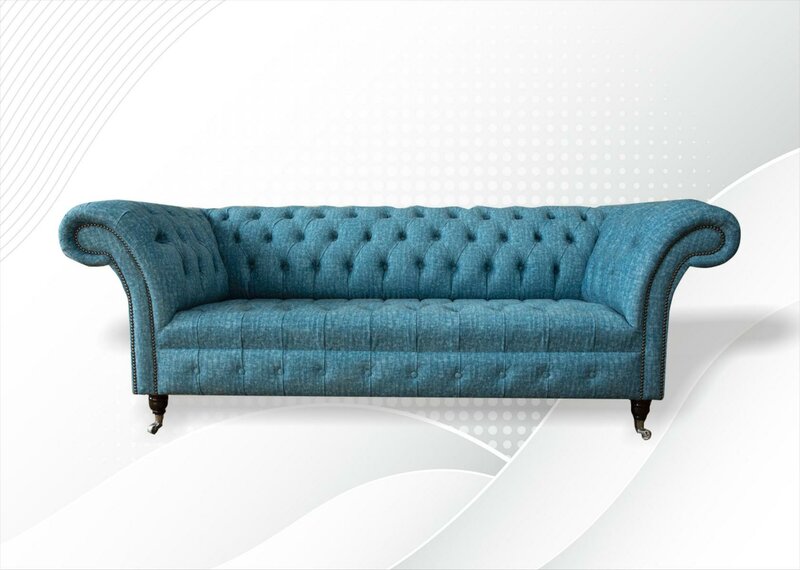 Chesterfield Couch Sofa Polster 3 Sitzer Couchen Sitz Garnitur Sofas
