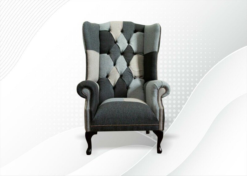 Luxus Polster Klassische Chesterfield Sessel 1 Sitzer Ohrensessel Einsitzer