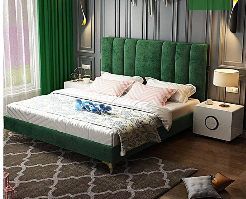 Bett Polster Design Luxus Doppel Hotel Betten Ehe Schlaf Zimmer Leder