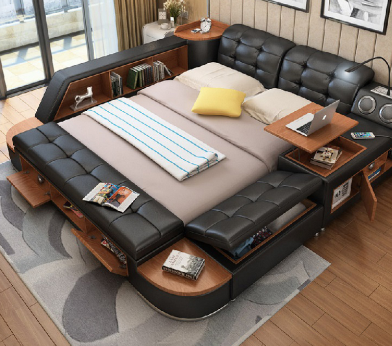 Multifunktion Bett Betten Ehebett Doppelbett Polsterbett Schlafzimmer1