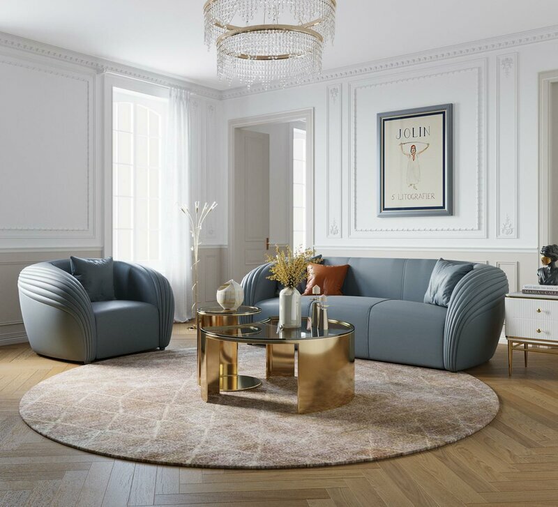 Sofagarnitur 3+1 Sitzer Set Design Sofa Polster Couchen Couch Modern Luxus Neu