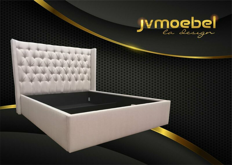 Chesterfield Bett Barock Stil Doppel Holz Hotel Betten Schlafzimmer 160x200cm