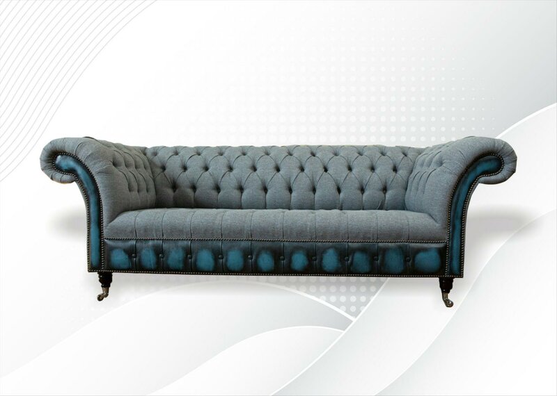 Chesterfield Sofa Couch Polster Sofas Couchen Klassische Möbel Textil