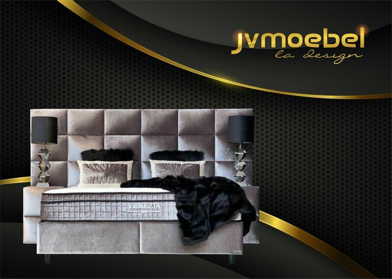 Bett 2x Nachttisch 3 tlg. Schlafzimmer Set Designer Luxus Betten Hotel Komplett