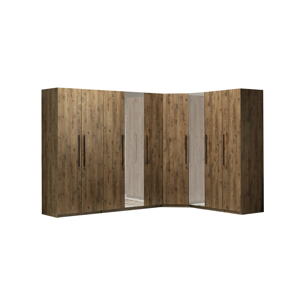 Luxus Kleiderschrank Eckschrank Schränke Schrank Holz Holzschrank Schlafzimmer