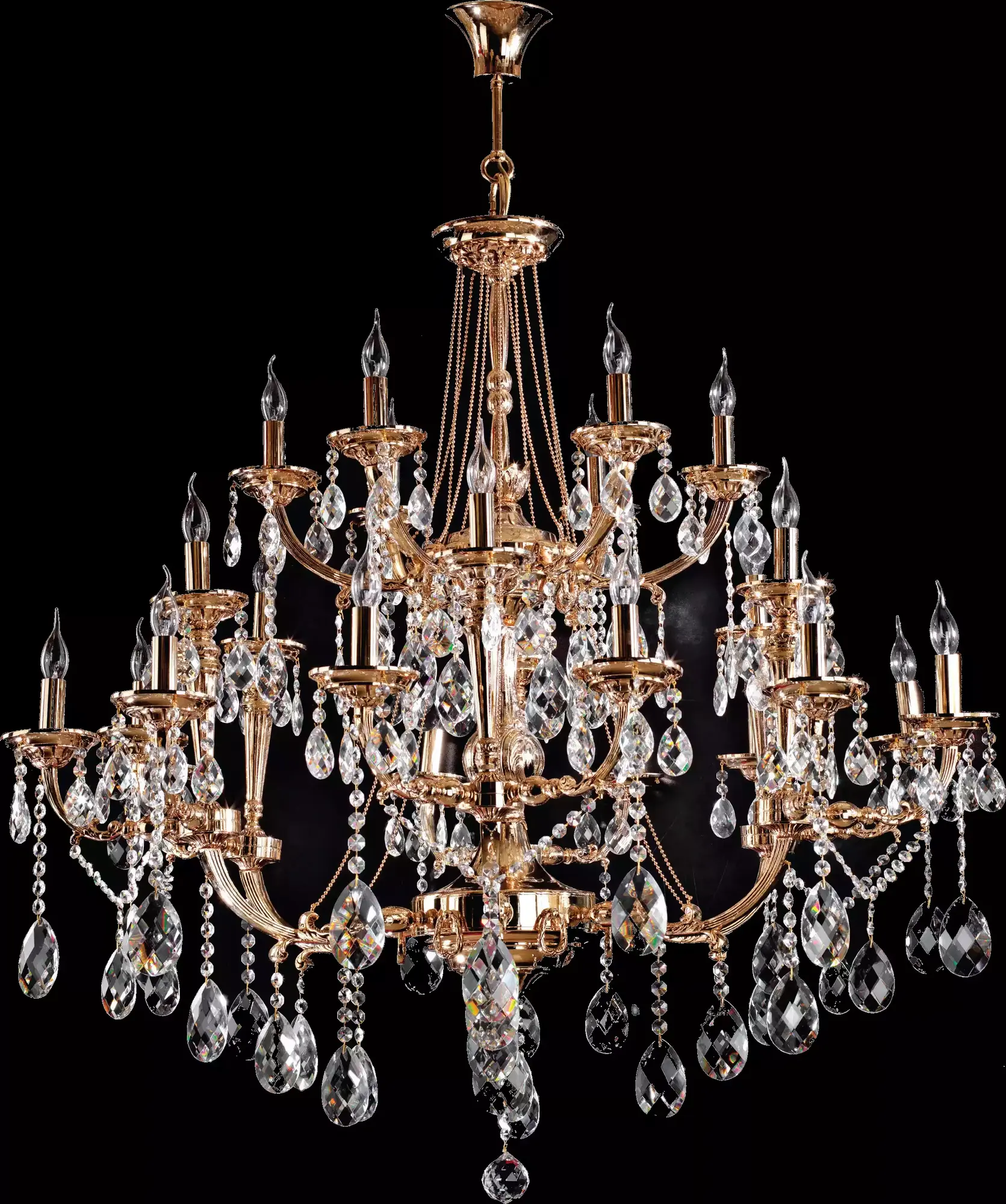 Königlicher Kronleuchter Deckenleuchte Lampe Leuchte Wohnzimmer Deckenlampe