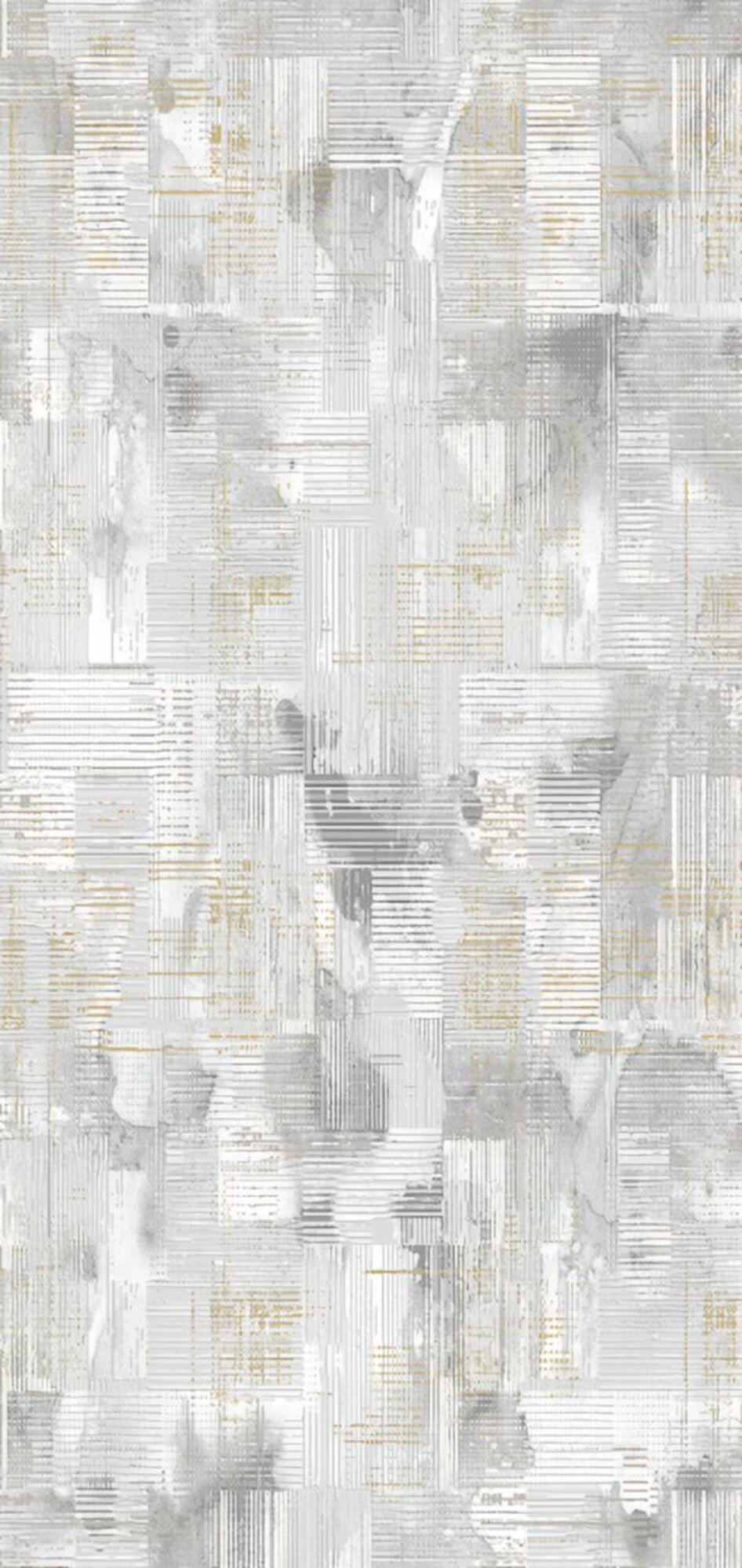 Designer Grau Teppich Kurzflor Gealtert Linien Geometrisches Muster Teppiche