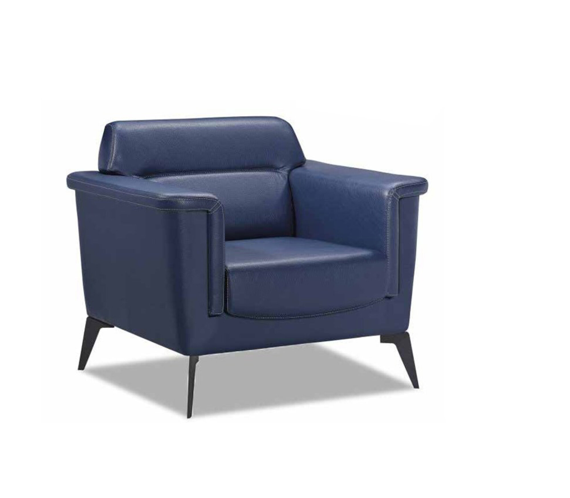 Wohnzimmer Sessel 1 Sitzer Moderne Design Elegantes Möbel Blau Luxus