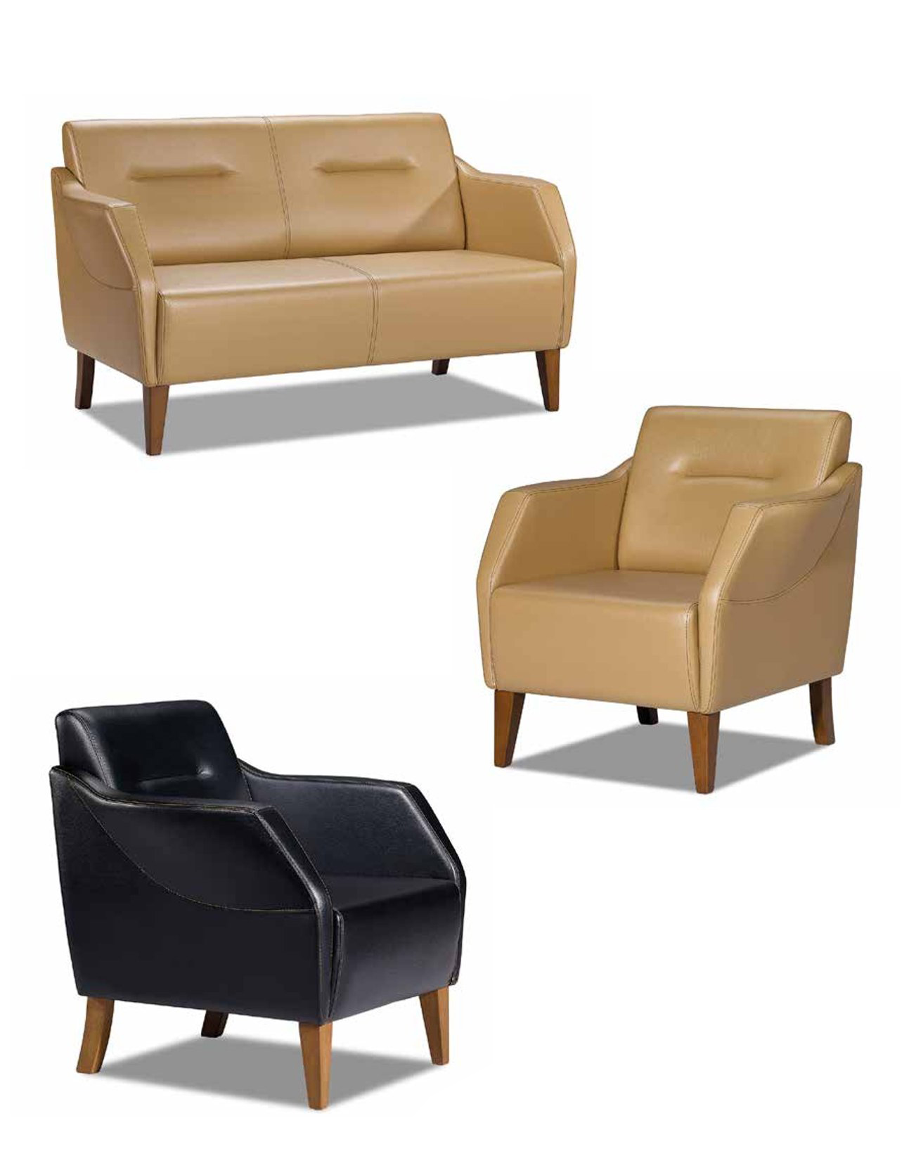 Sofagarnitur 3+1+1 Sitzer Set Design Sofas Polster Couchen Relax Modern Sofa