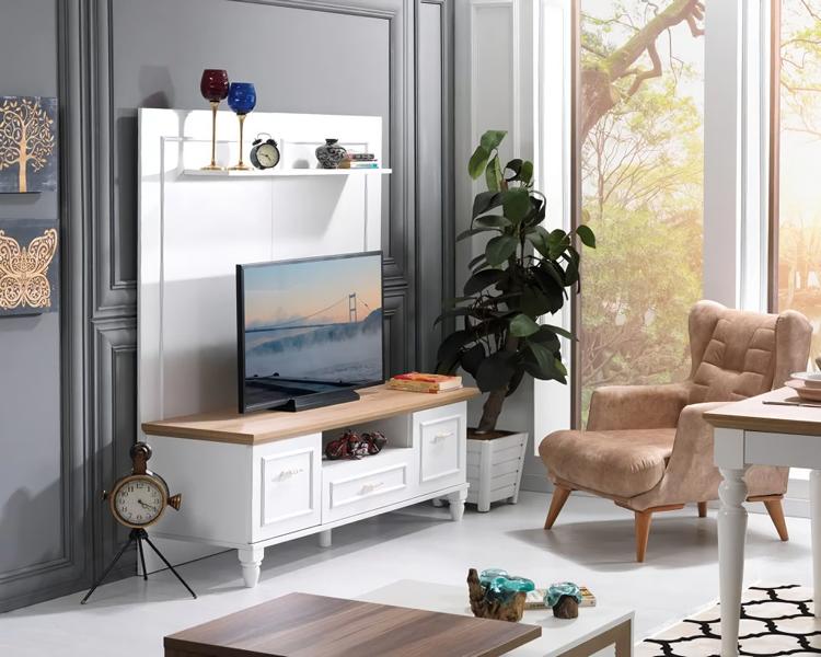 Fernseher Schrank TV Wand tv Ständer Wohnwände Sideboard Wohnzimmer Wohnwand