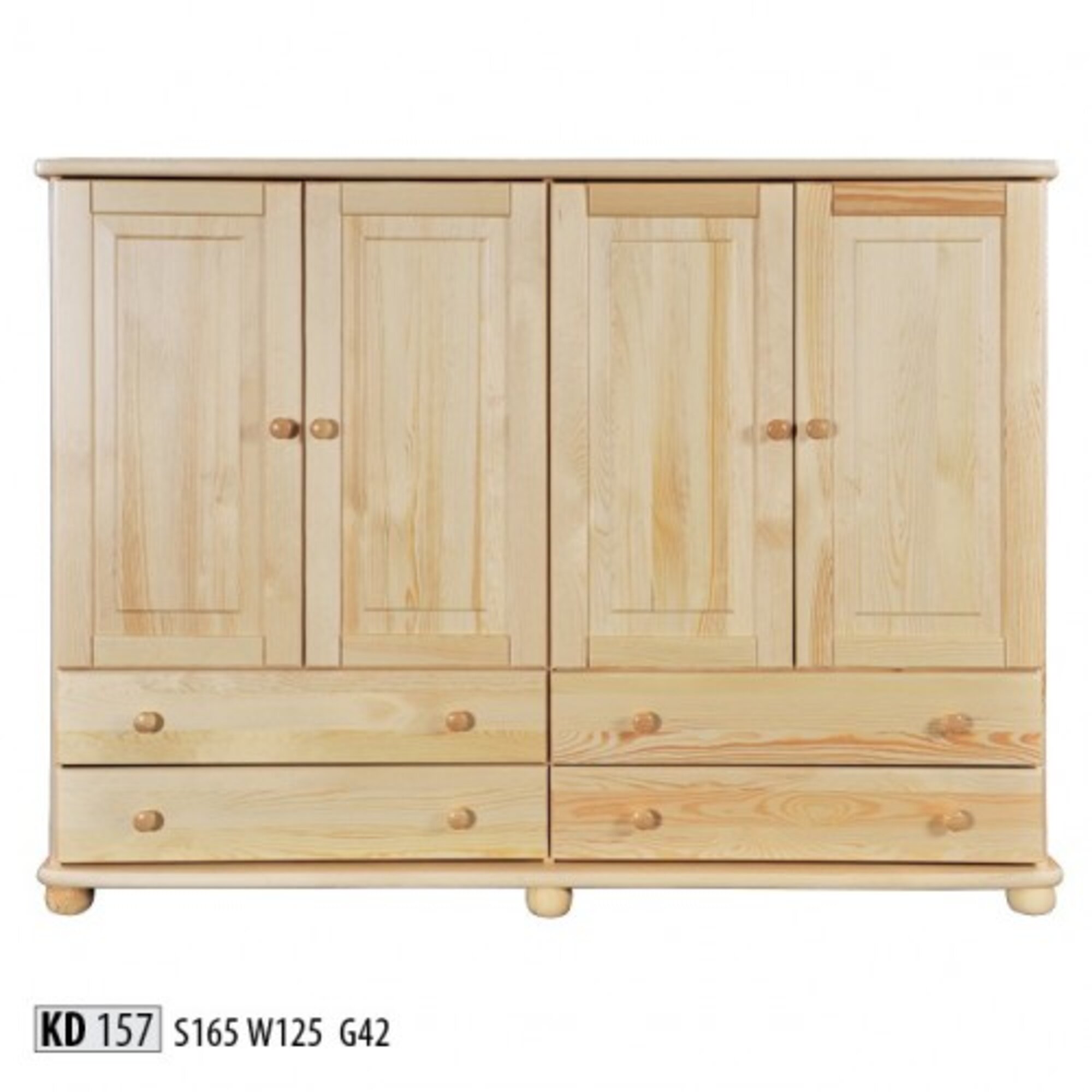 Kommode Design Lowboard Anrichte Schrank Echtes Holz Buffet Kommoden Sideboard