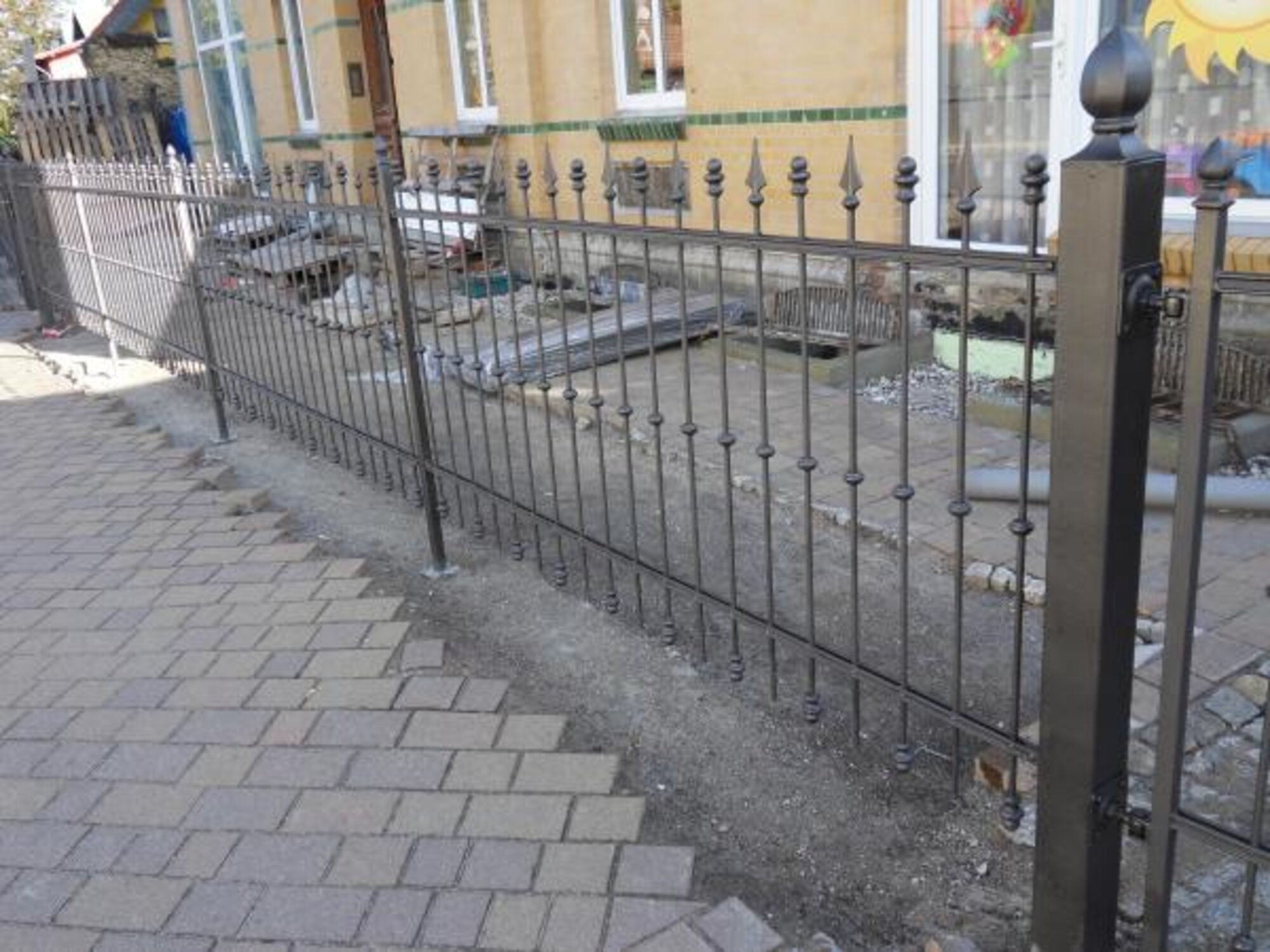 Moderner Aussen Garten Grundstück Handarbeit Geländer Zaun Klassisch Zaun M364