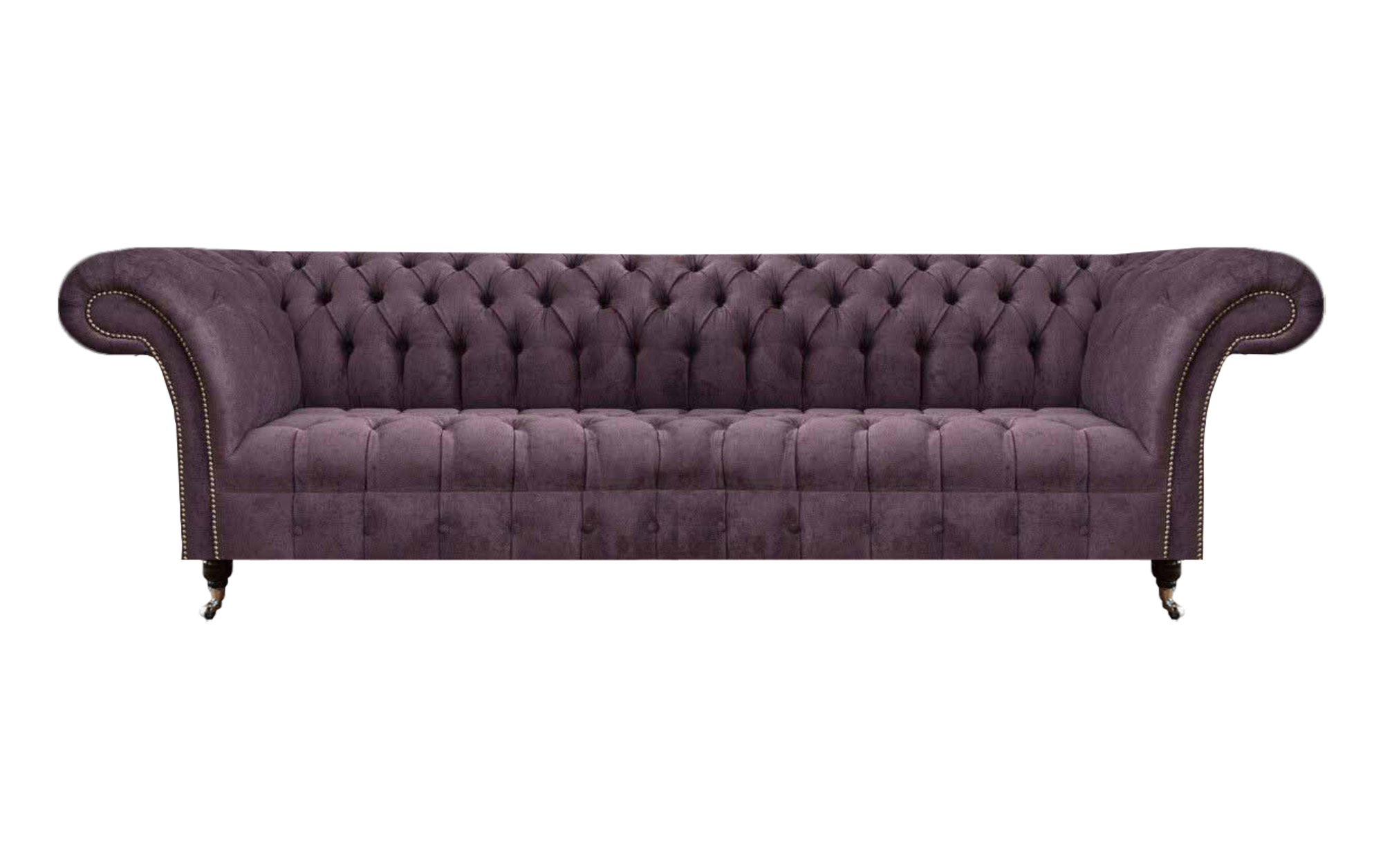 Wohnzimmer Chesterfield Lila Viersitzer Modernes Luxus Sofa Textil Couch