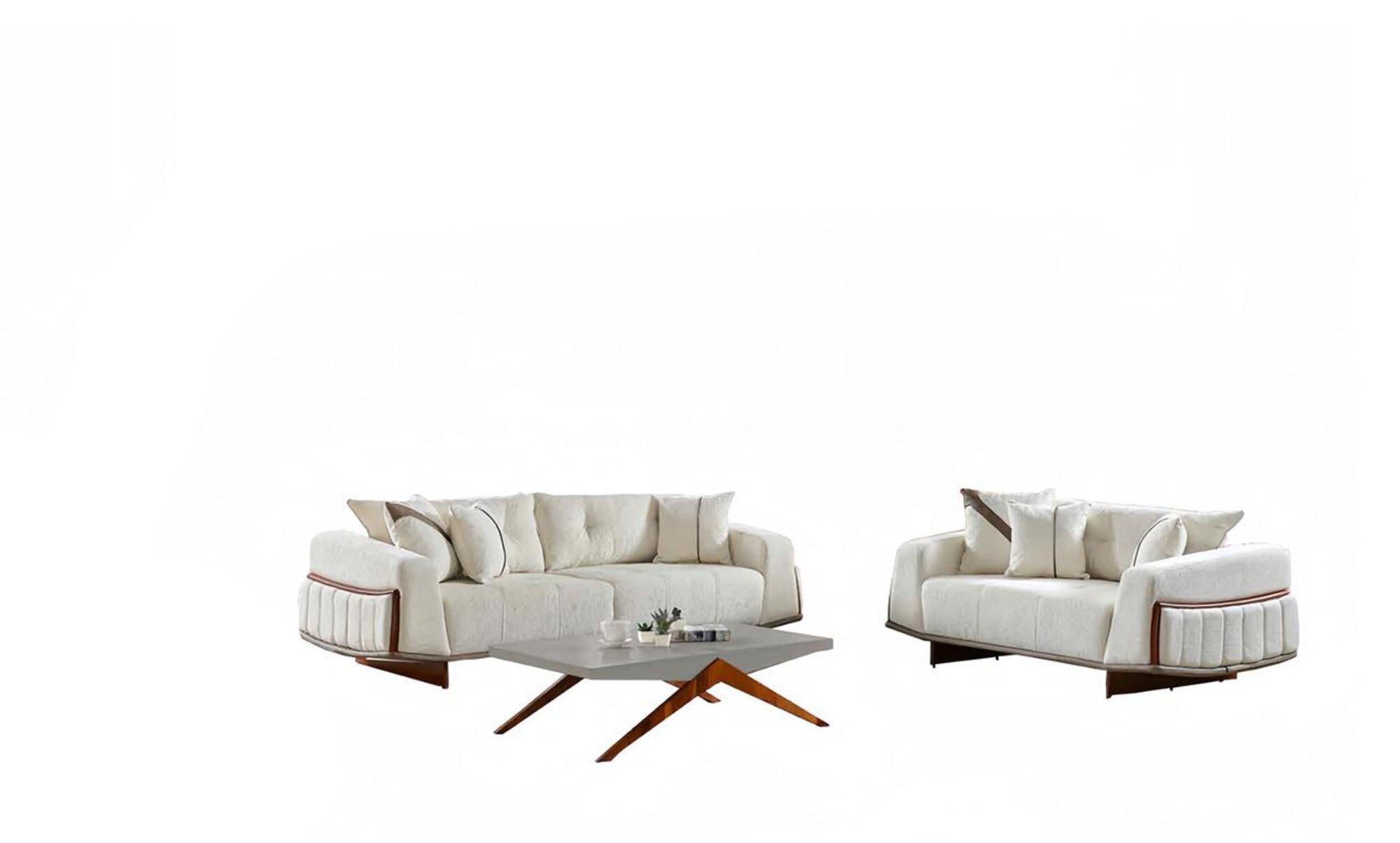 Sofagarnitur Wohnlandschaft Sofa-Set Wohnzimmergarnitur Sessel Polstergarnitur