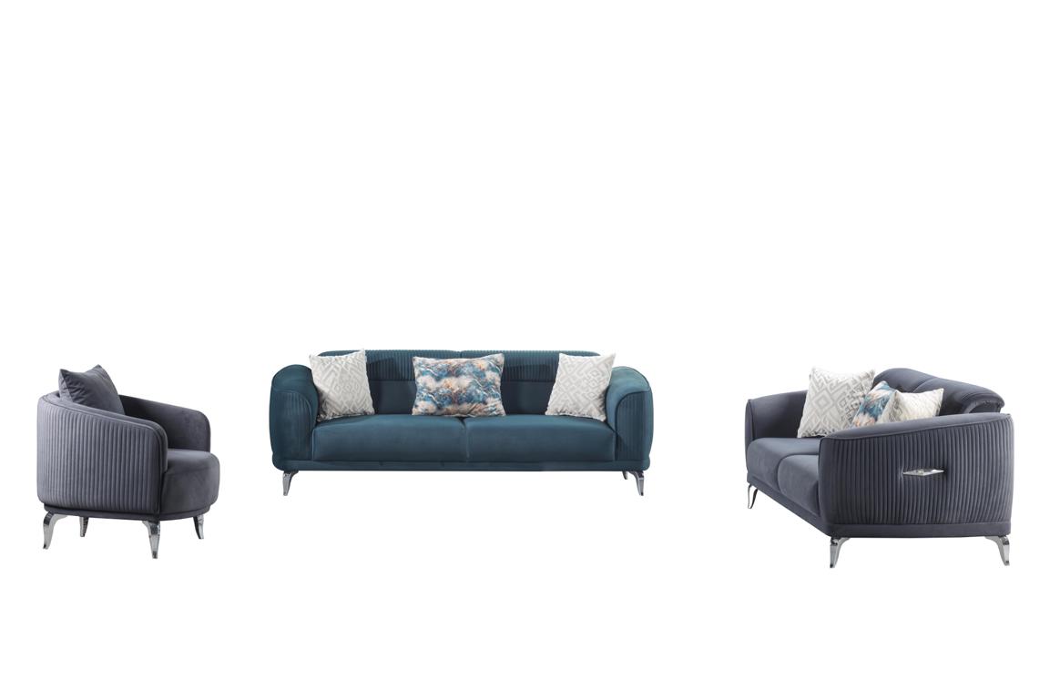 Sitzgarnitur Sofa-Set Wohnzimmergarnitur Wohnlandschaft Polstergarnitur Couch