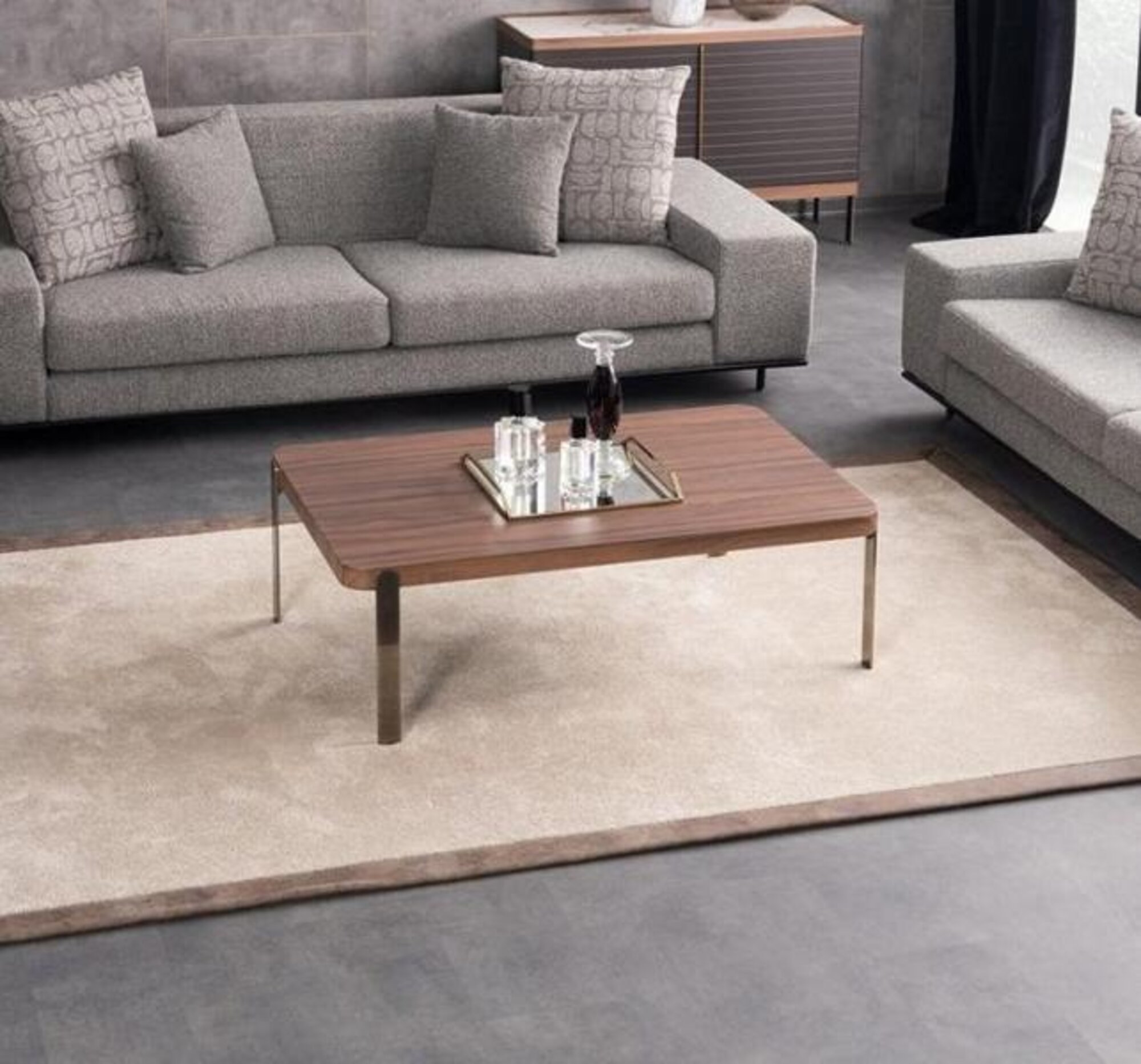 Wohnzimmertisch Beistelltisch Couchtisch Kaffeetisch Edelstahl Holz Gold