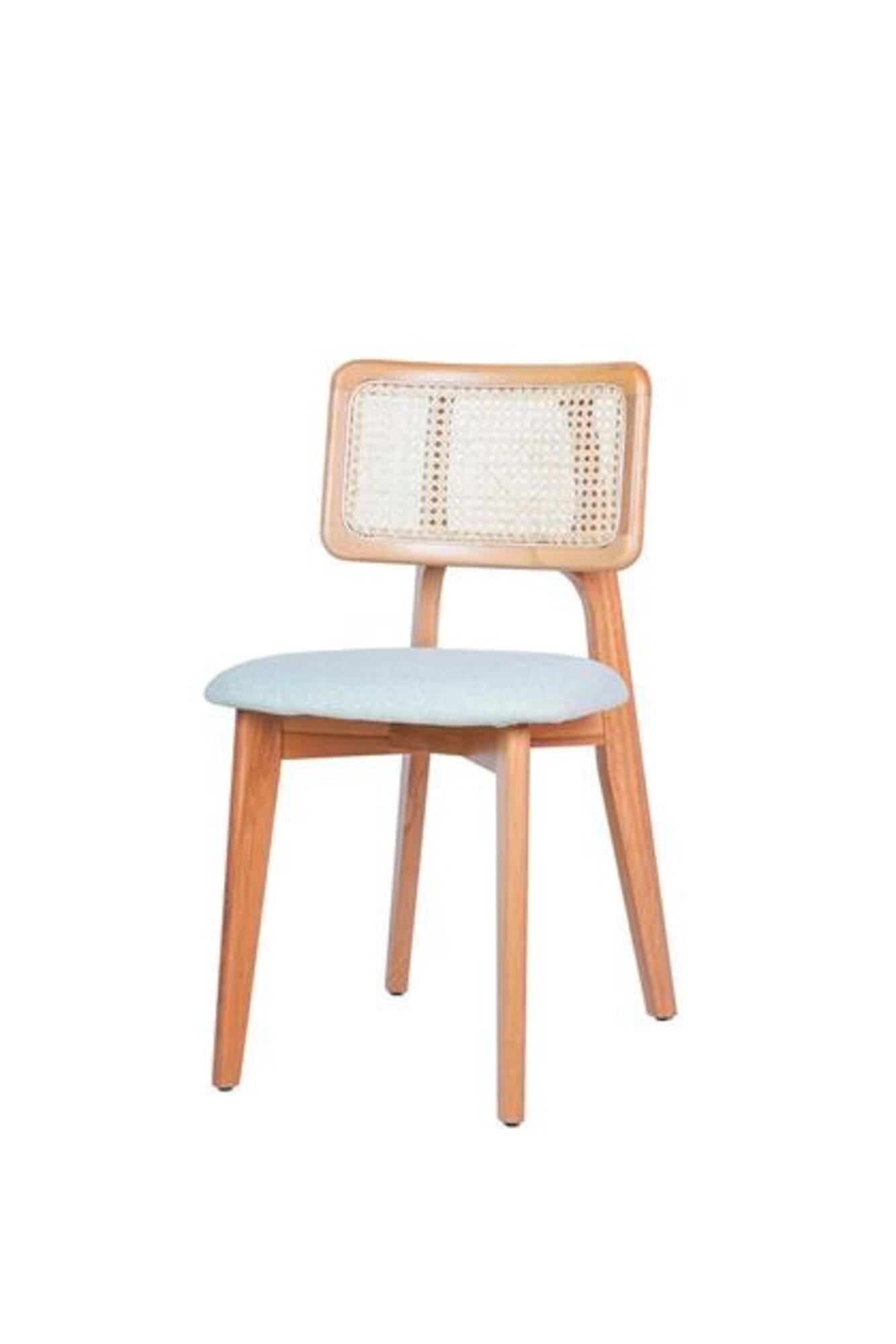 Lehnstuhl Stuhl Moderne Polsterstuhl Design Beige Holz Esszimmer Luxus Möbel