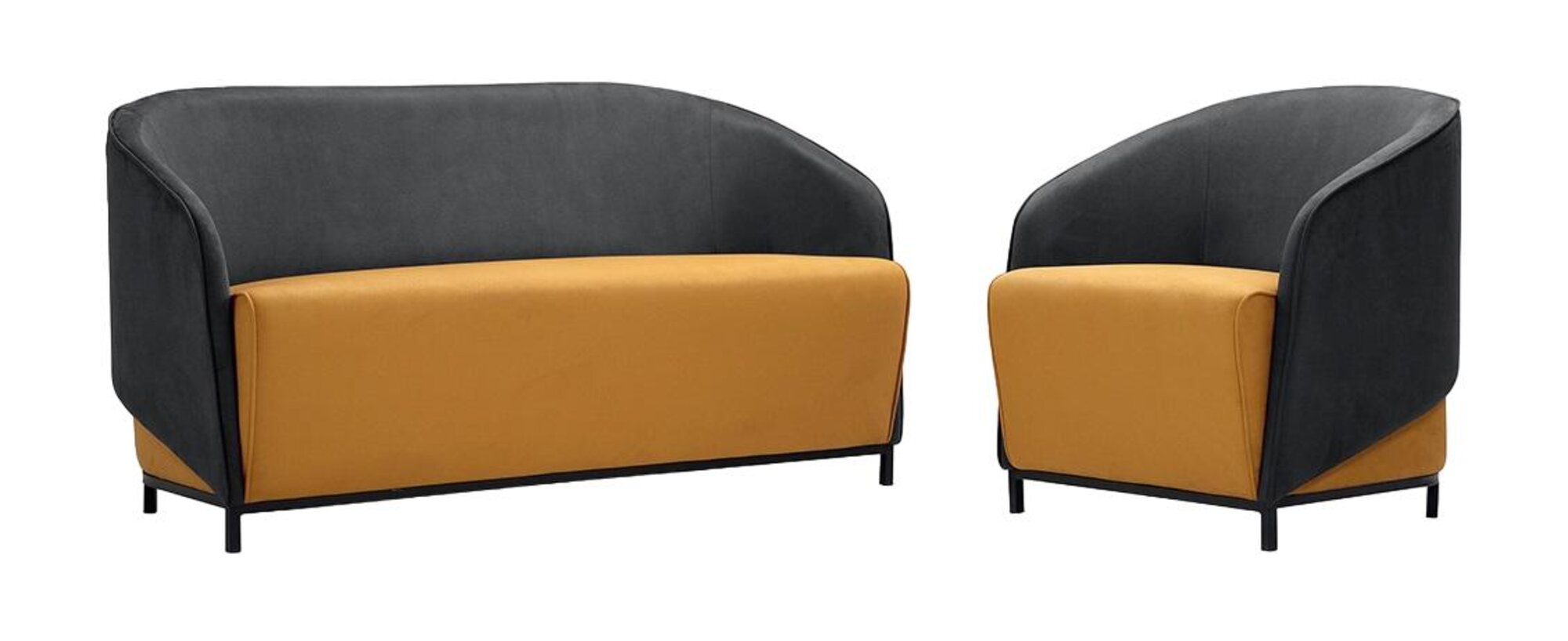 Sofagarnitur 2+1 Sitz Sofa Sofas Sessel Luxus Set Design Couch