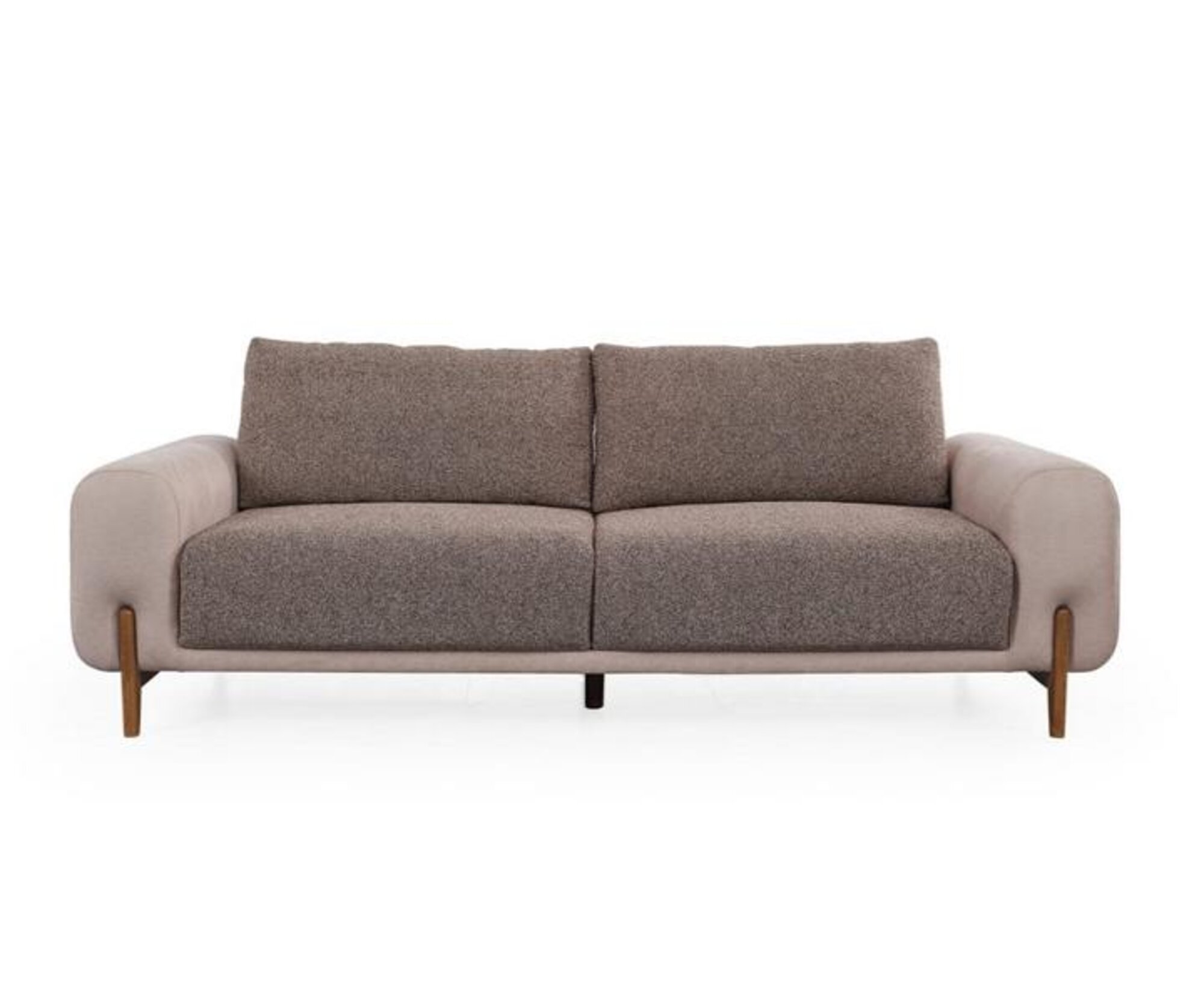 Bequem Grau Dreisitzer Sofa Stilvoll Wohnzimmer Textil 3-Sitzer Sofa Neu