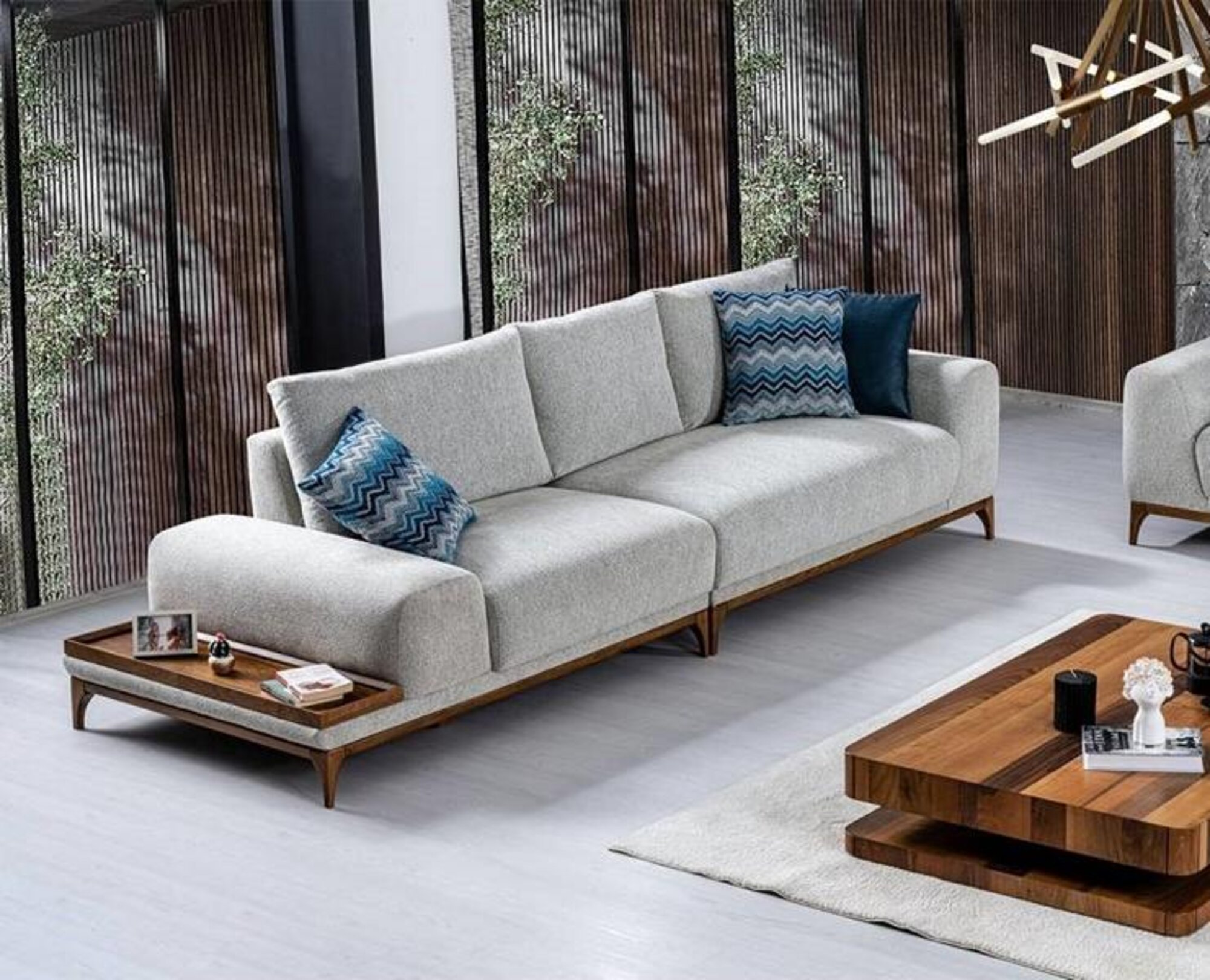 Sofa Big Couch 270cm Sitzpolster Couchen Sofas XXL Möbel Wohnzimmer Einrichtung