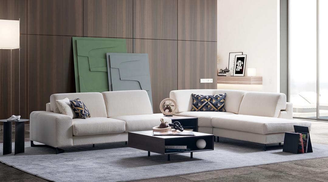 Wohnzimmer L-Form Ecksofa Polstercouch Couch Stoff Sofa Neu Modern Sofa