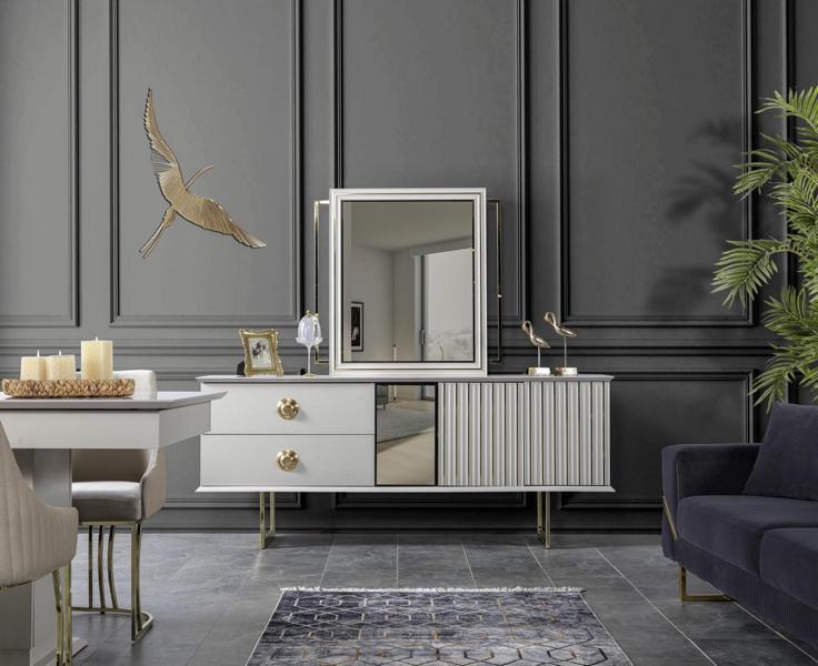 Hochwertig Design Möbel Luxus Kommoden Sideboard Esszimmer Moderne Weiß Holz