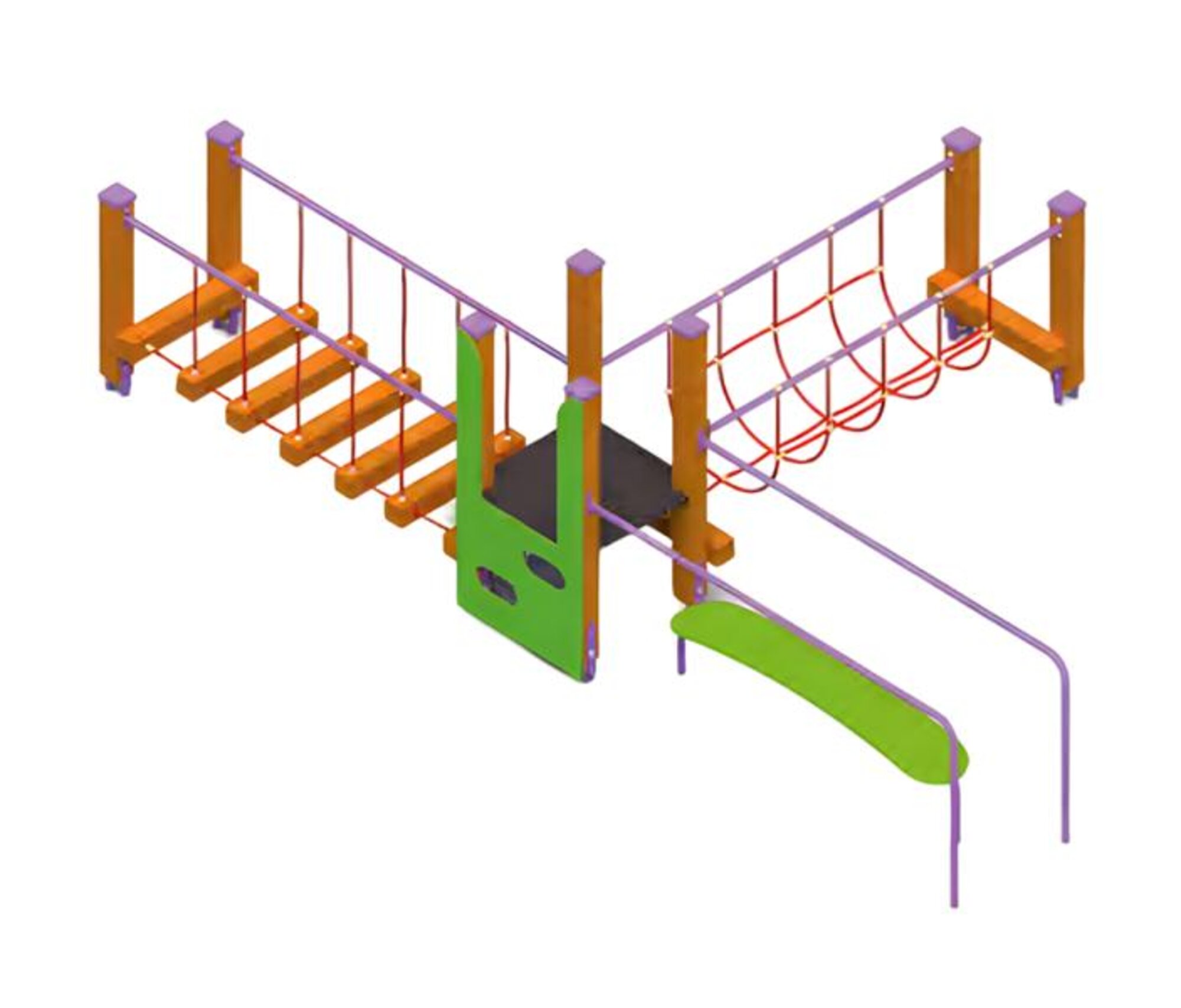 Kinderspielbrücke Kinderspielplatz Balancierbrücke Seilweg Abenteuerbrücke
