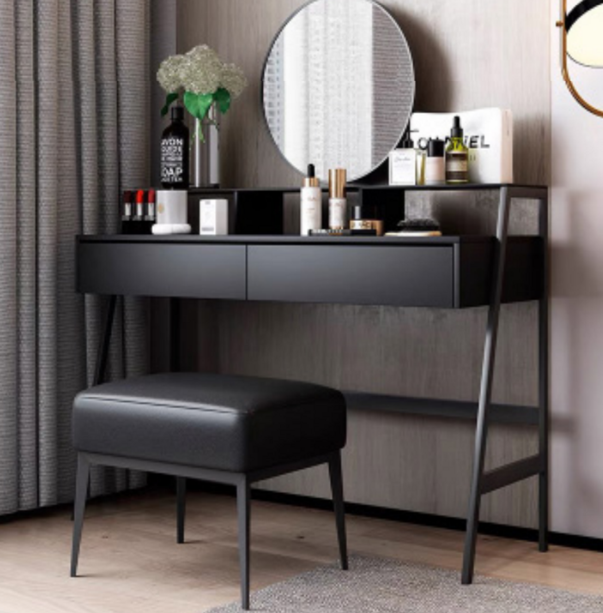 Designer Konsolen Schminktisch Kosmetik Tisch Spiegel Kommode Frisier Tische Neu