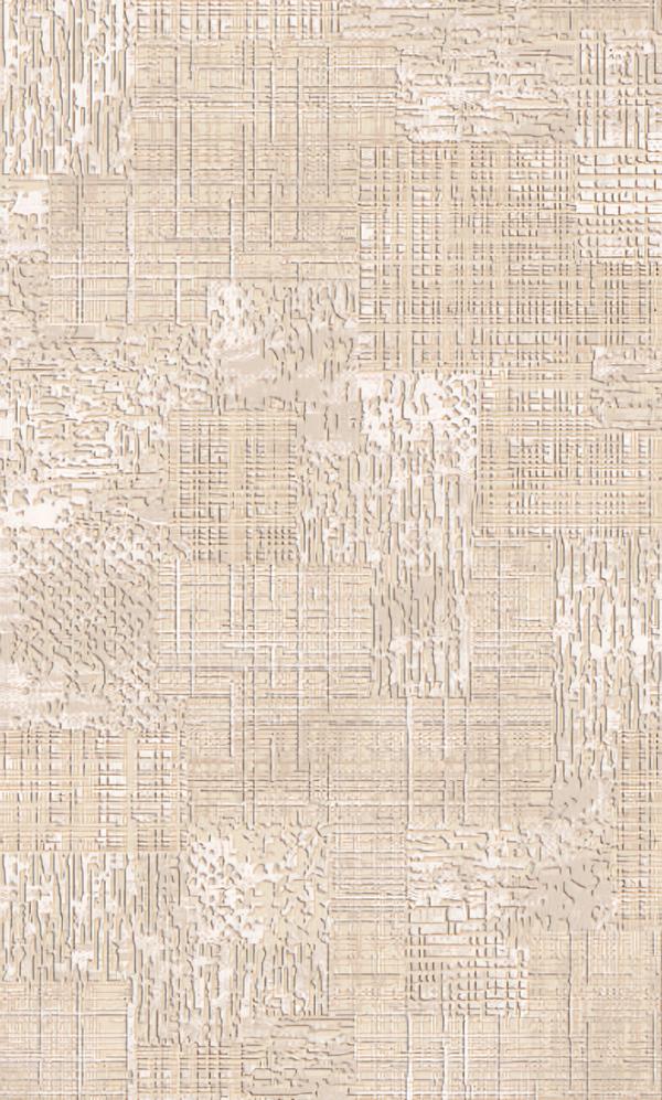 Beige Teppich Bodenteppich Unifarben Linien Wohnzimmer Schlafzimmer