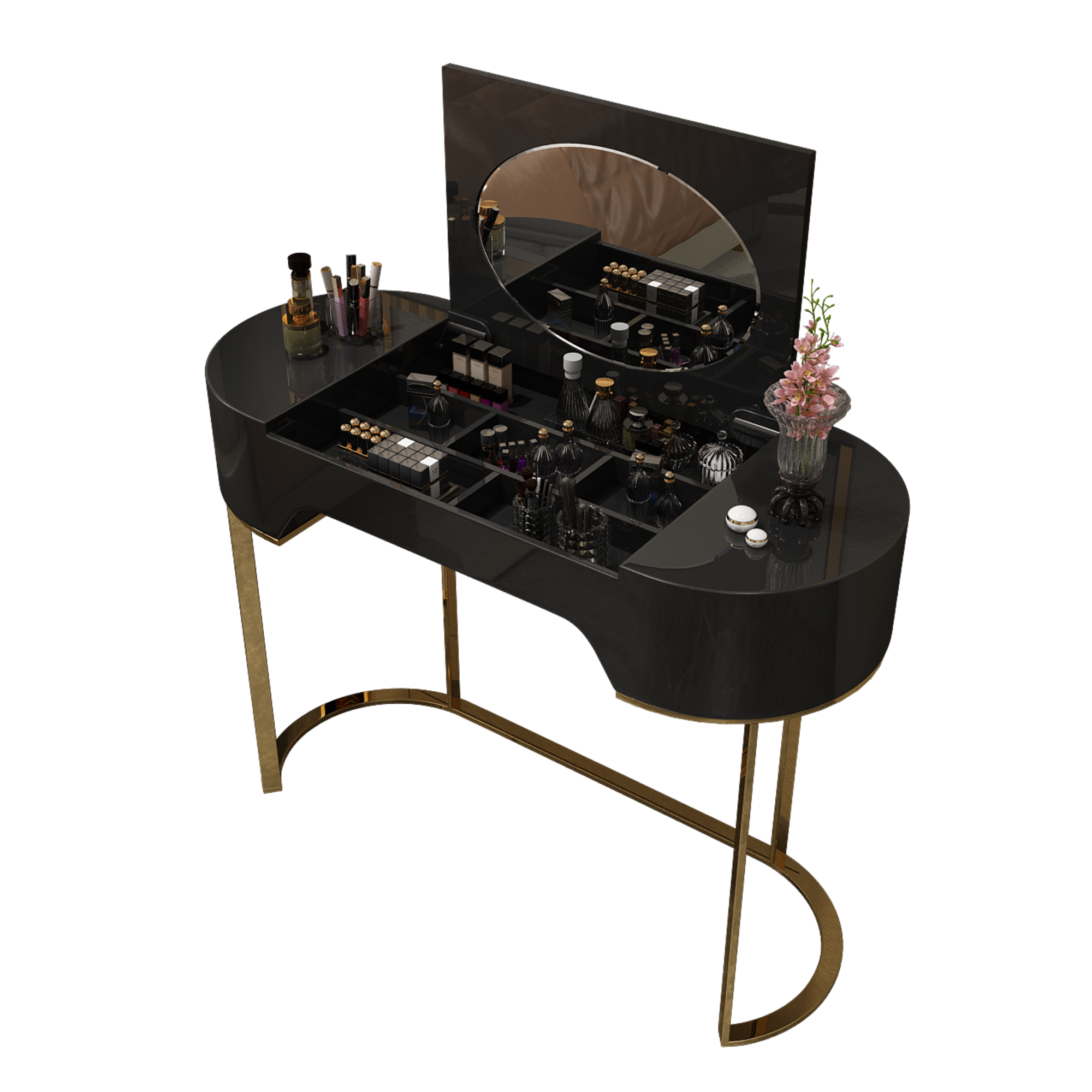 Konsolen Tisch Schminktisch Schmink Tische Konsole Schlaf Zimmer Sekretär Metall