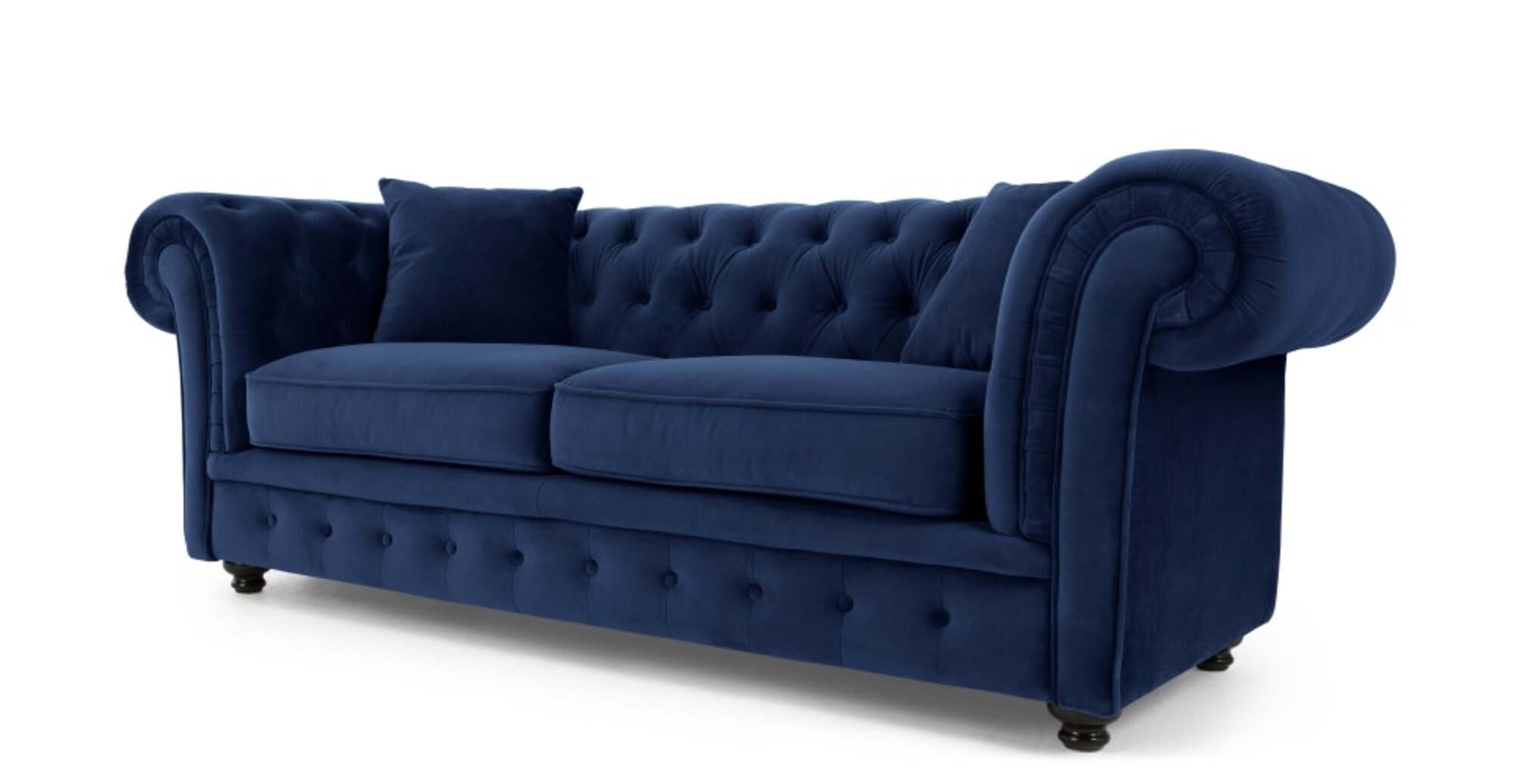 Chesterfield Sofa Couch Polster Sofas Klassischer 3Sitzer Leder Napoli Textil U5