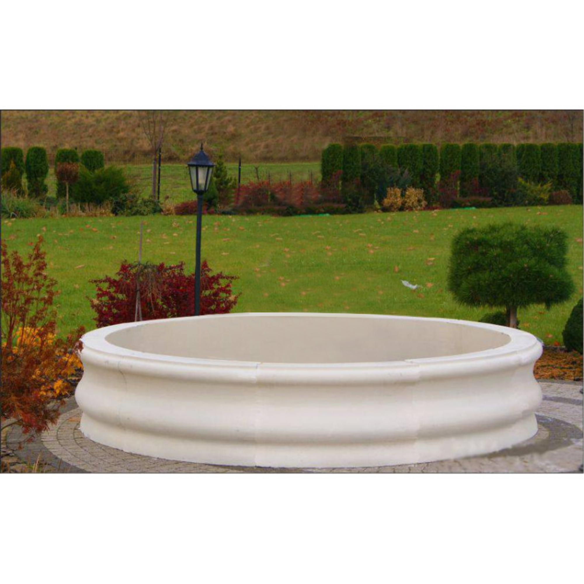 Becken Garten Teich Zierbrunnen Springbrunnen Skulptur Brunnen Deko