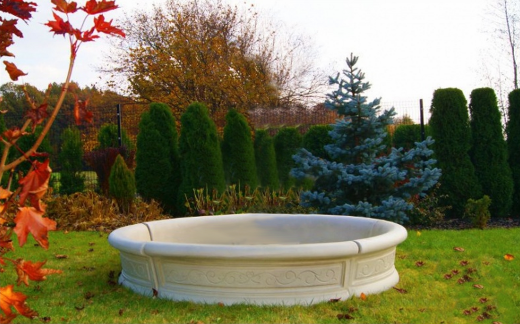 Zierbrunnen Springbrunnen Skulptur Brunnen Deko Garten Fontaine Teich