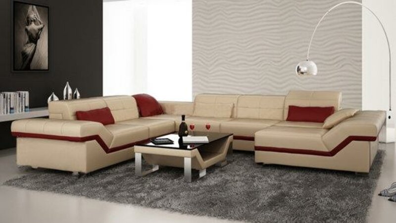 LEDERSOFA XXL WOHNLANDSCHAFT ECKSOFA DESIGN NEU YORK II