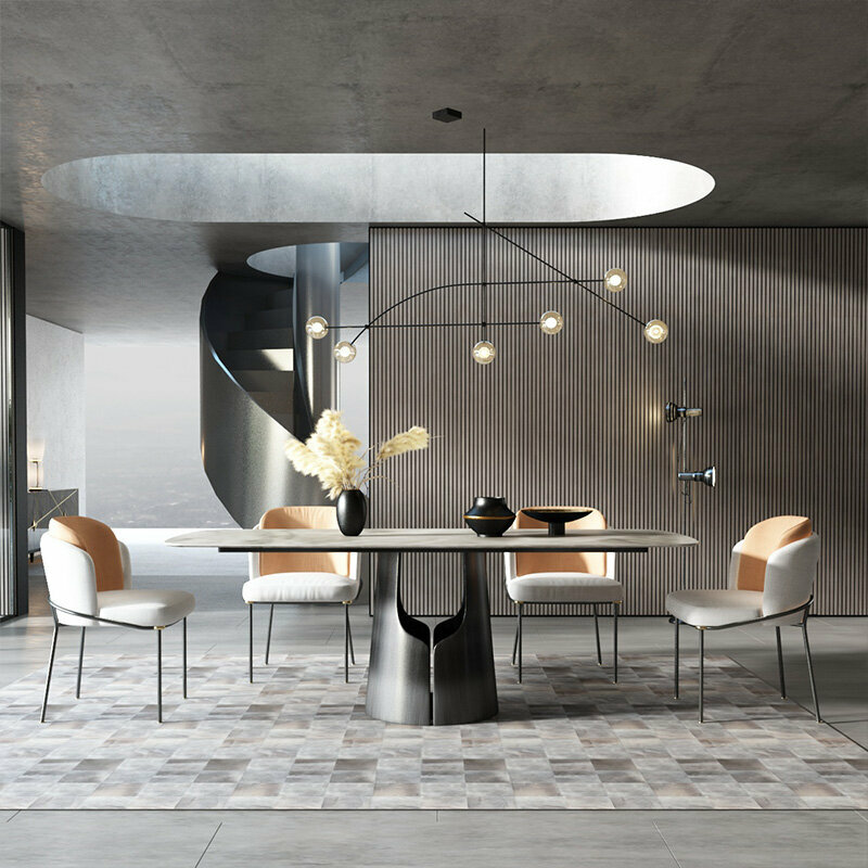 Tisch Moderner Esstisch Marmor Design Holztisch Wohn Tische Ess Zimmer