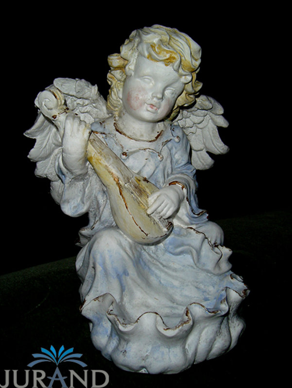 Steinfigur Wetterfest Steinguss Grabschmuck Grab Engel Gartenfigur Figur