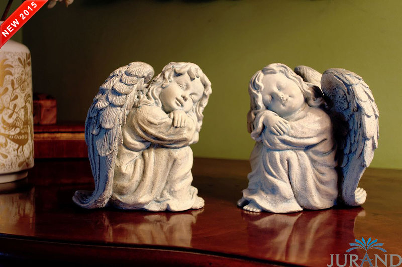 Steinfigur Wetterfest Steinguss Grabschmuck Grab Engel Gartenfigur Figur