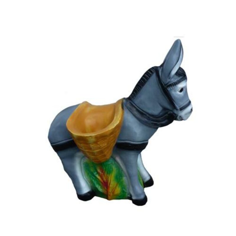 Moderne dekorative Skulptur Esel Statue Figuren Handbemaltes Tier Neu