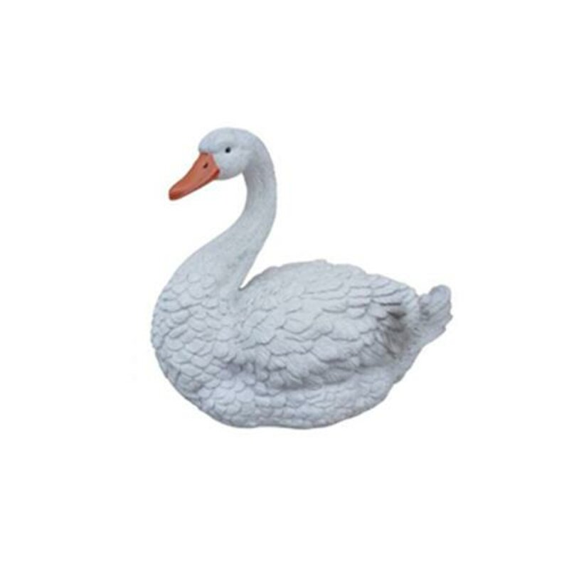 Schwan Vogel Figur Statue Garten Dekoration Skulptur Deko Skulpturen